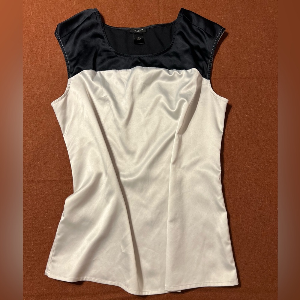 Ann Taylor Colorblock Sleeveless Blouse - Picture 16 of 16